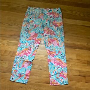 Lilly Pulitzer Flamingo Print Pants